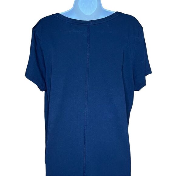 ATM Black V Neck Short Sleeve T Shirt Dress NWT Size XL - Picture 6 of 10